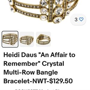 Heidi Haus Crystal multi-row bangle bracelet
